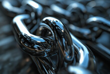A Multilink Chain In Black And White