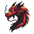 dragon esport logo mascot design