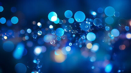 blue bokeh background HD 8K wallpaper Stock Photographic Image 