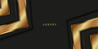 © Wartiah - Abstract luxury overlap layer black and gold background