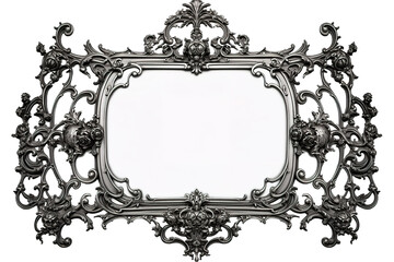 Wall Mural - vintage photo frame isolated on PNG Background. Generative Ai.