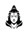 lord rama hindu god character mascot vector design