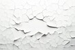 White ripped paper torn from top photorealistic high quality isolated white background