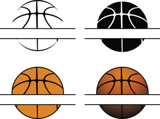 Wall Mural - basketball designs name space is a sports design template that includes a graphic basketball and a s