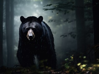 Wall Mural - bear in the woods