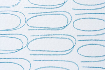 Canvas Print - set of cursive loops on blank paper