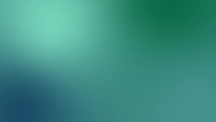 Wall Mural - Moving abstract blurred background. Background animation, producing smooth color transitions. Green, blue, tosca and  dark motion gradient background