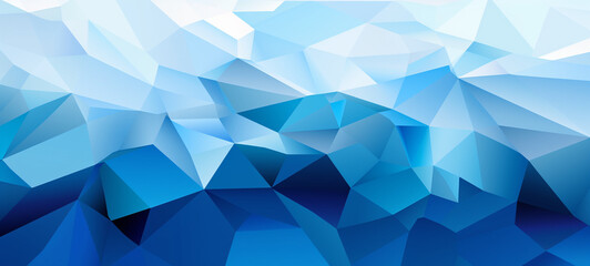 Geometric shape vector art in blue, black and white tones