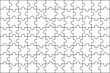 Rectangle Jigsaw Puzzle Outline Template