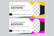 Digital marketing  face book  cover web banner template.	

