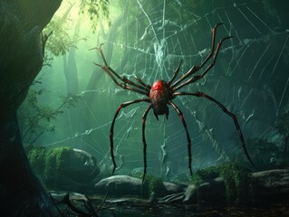 Poster - spider on the web