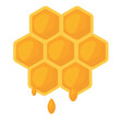 Vector honey icon. Flat design. Sutable for apps and animation. 