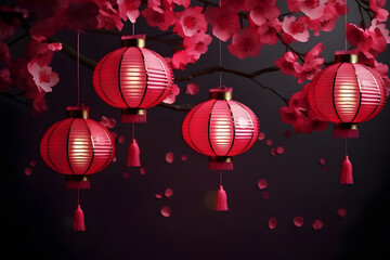 Traditional Chinese new year lantern for celebration