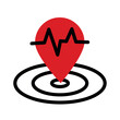 earthquake location pin icon