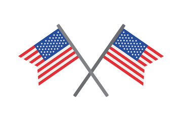 Sticker - presidents day flags national