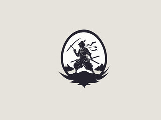 Wall Mural - Samurai Logo Design EPS format Very Cool 