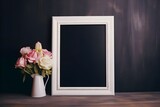 Fototapeta  - frame with flowers