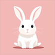 illustration cartoon of funny rabbit vector on a isolated background