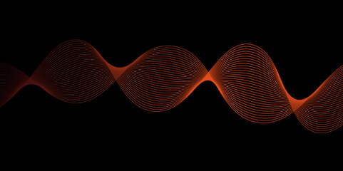 Black background with line pattern inside,red and black wave abstract background, suitable for landing page and computer desktop background.
