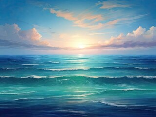 sea ​​view background design