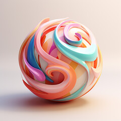 Aufkleber - Wi-Fi icon in artistic strokes against a pastel canvas, ideal for creative and design-oriented businesses.
