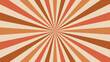 © Buch&Bee - Retro carnival rays background, sunburst beams. Circus backdrop with faded rays of earthy colors. Vector vintage sunbeam burst layout with colorful muted radiating stripes creating hypnotic effect