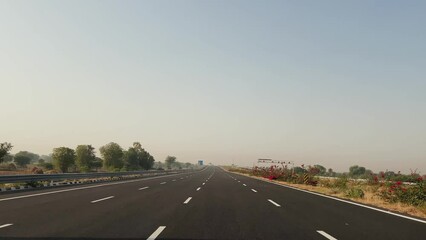 Wall Mural - driving on highway