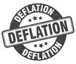 © B-design - deflation stamp. deflation label. round grunge sign