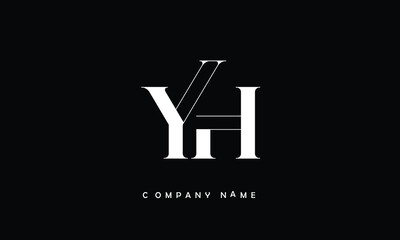 Wall Mural - YH, HY, Y, H Abstract Letters Logo Monogram