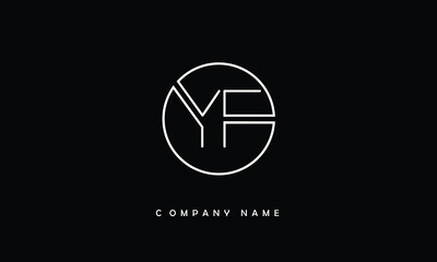 YF, FY, Y, F Abstract Letters Logo Monogram