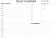 Journal Template Page - Daily planner	