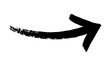© Somkiat - Hand draw  brush stroke arrows on transparent background