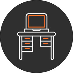 Poster - Office Desk Icon