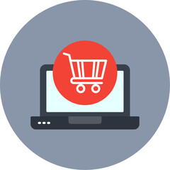 Sticker - Shopping Online Icon