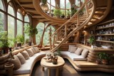 Fototapeta Sypialnia - House with bamboo or wooden natural interior decoration style inspiration ideas