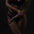 © beauty_objects - woman in lingerie with slim body and hands