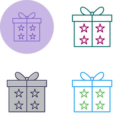 Sticker - Presents Vector Icon