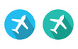 Plane vector icon in modern flat style isolated. Collection of vector symbol on white background. Airplane icon symbol isolated . Vector illustration.