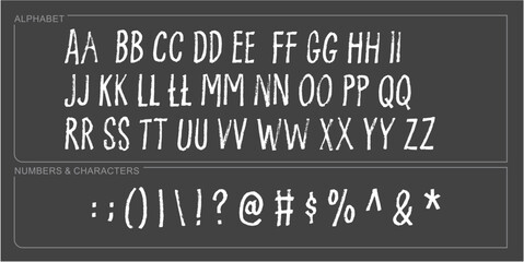 Sticker - alphabet letter font set. typographic font with trendy thin, bold, uppercase, lowercase and numbers letters. vector illustration.