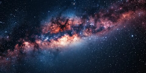 Stars and galaxy outer space sky night universe background.