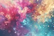 psychedelic multicolored abstract background. colorful sparkles and splashes on dreamy colored psychic waves. calming fantasy aura, euphoria and spirituality concept. 