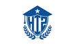 HIZ three letter iconic academic logo design vector template. monogram, abstract, school, college, university, graduation cap symbol logo, shield, model, institute, educational, coaching canter, tech