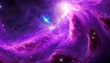 © Frantisek - outer space with stars planets and nebula in purple color