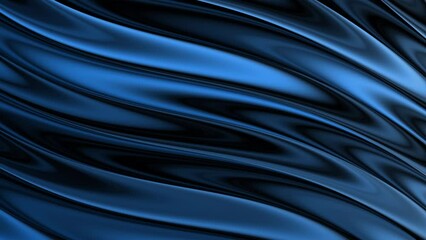 Wall Mural - abstract blue motion background. dynamic animated loopable background video with wavy texture.