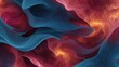 Digital abstract creation with a luxurious blend of raspberry and dark blue, forming fluid-like textures reminiscent of flames, offering a striking contrast on a high-definition canvas.