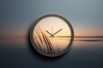 Wall Mural - Wall clock hanging on the wall