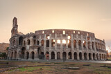 Fototapeta Paryż - A view of the Roman Colosseum