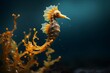 Close-up of a seahorse underwater