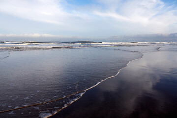 Wall Mural - Bamburgh castle beach