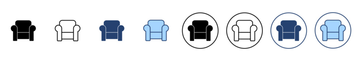 Wall Mural - Sofa icon vector. sofa sign and symbol. furniture icon